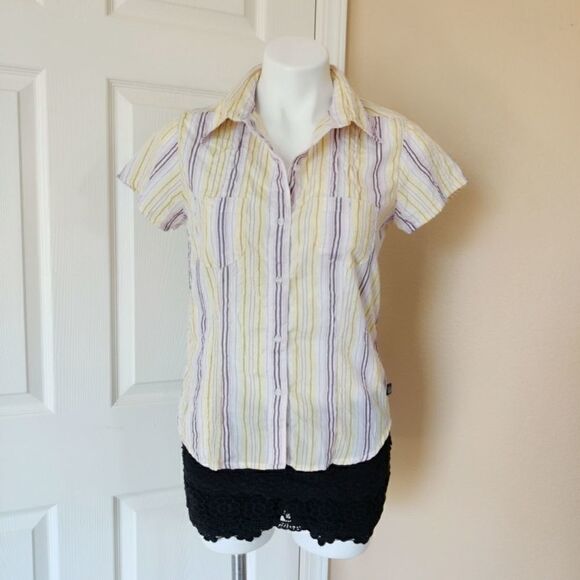 The North Face striped button up shirt sz S - Picture 1 of 9